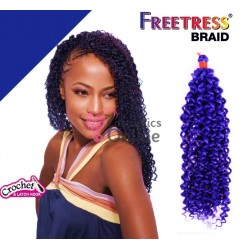 Extensie de par afro Bohemian Crochet Braid FreeTress de 50 cm Blue Indigo Cod FTA29